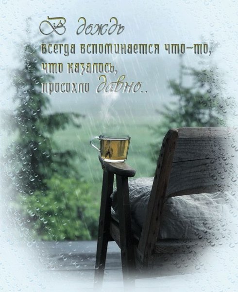 Доброе дождливое утро хорошего дня