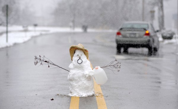 Дождь зимой