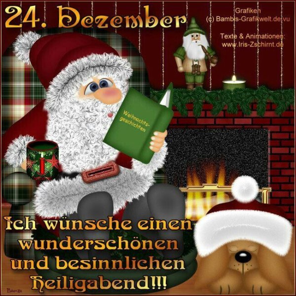 Heiligabend в Германии открытки