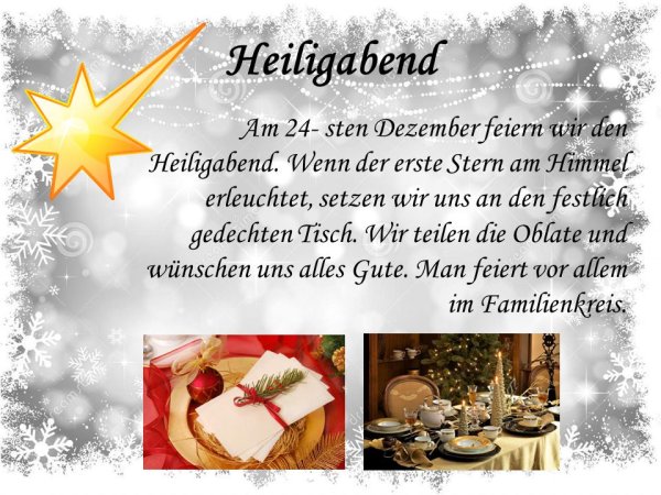 Heiligabend в Германии открытки