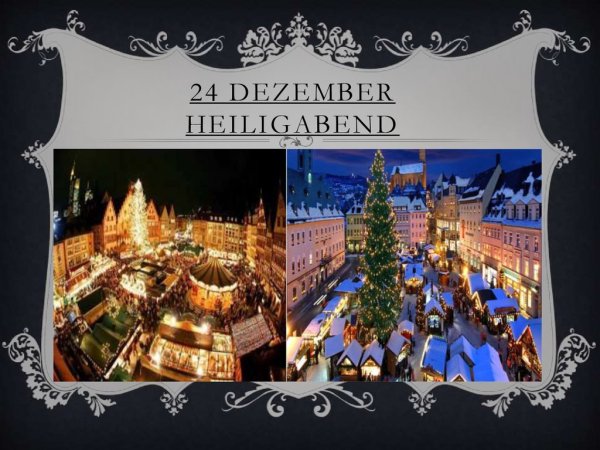 Heiligabend в Германии открытки