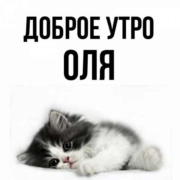 Доброе утро Оля