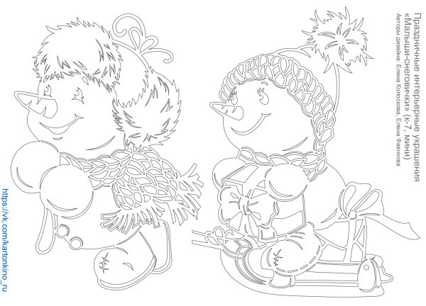 Новогодние раскраски для детей 5 лет