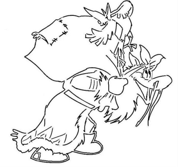 Новогодние раскраски для средней группы