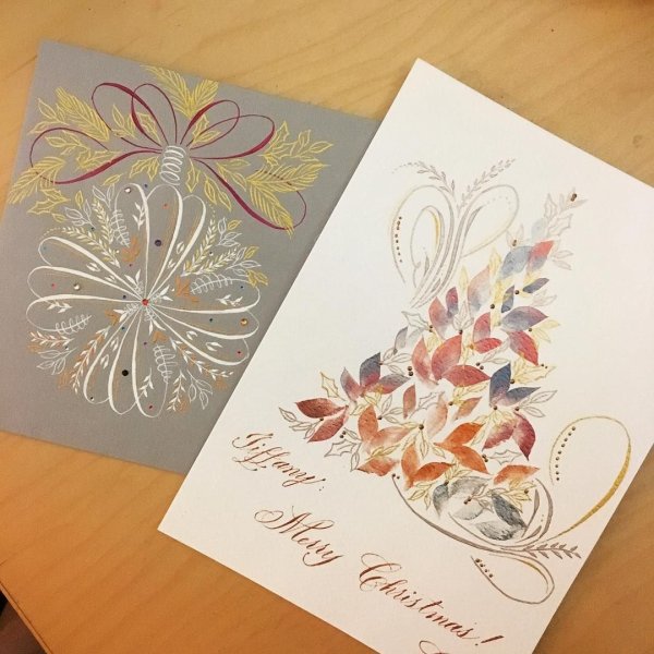 Каллиграфические открытки