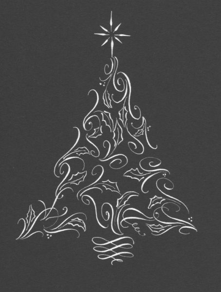 Новогодняя каллиграфия