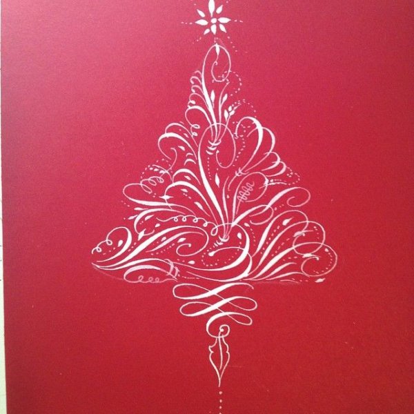 Новогодняя каллиграфия