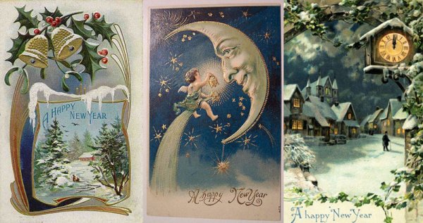 Винтажные открытки с Рождеством