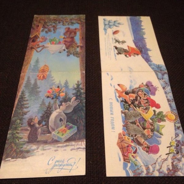 Редкие открытки художника Зарубина