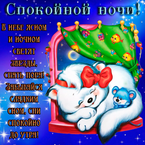 Спокойной ночи сладких снов