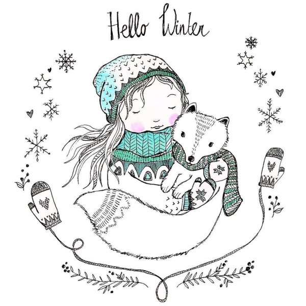 Трафарет Рождество