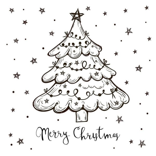 Легкая открытка на новый год