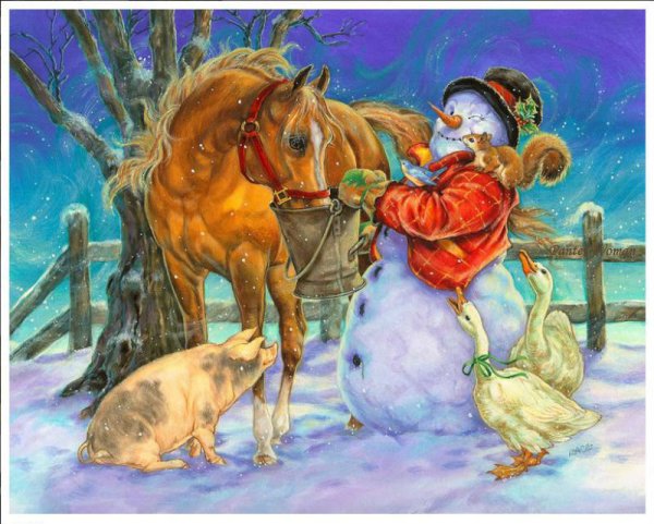 Лошадь Рождество