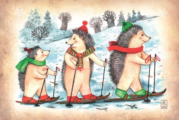 Художница Елизавета мелкозёрова Ежик