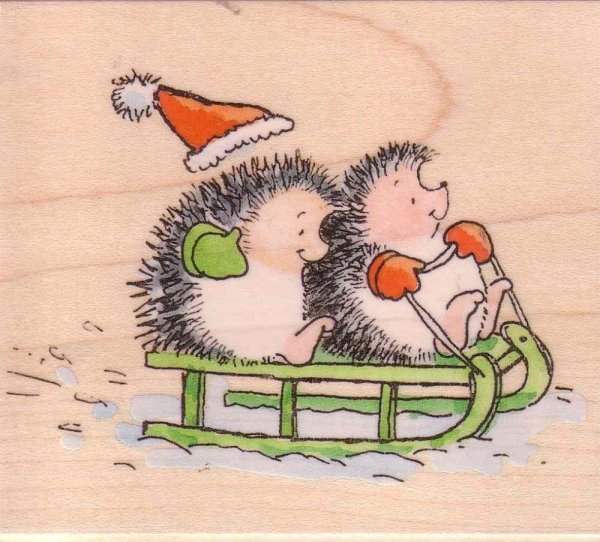 Влюбленные ежики новый год