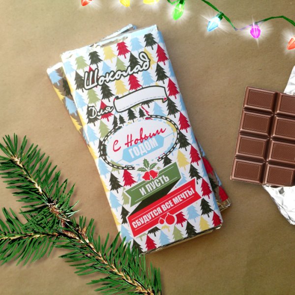 Новогодние шоколадки