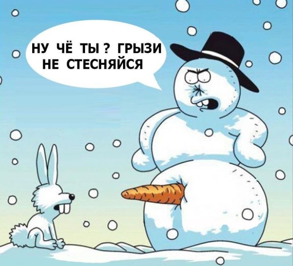 Шутки про снеговика