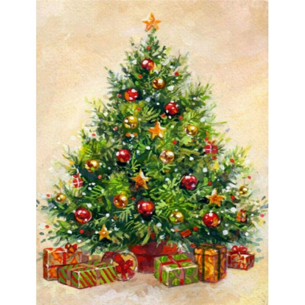 Новогодняя елка живопись