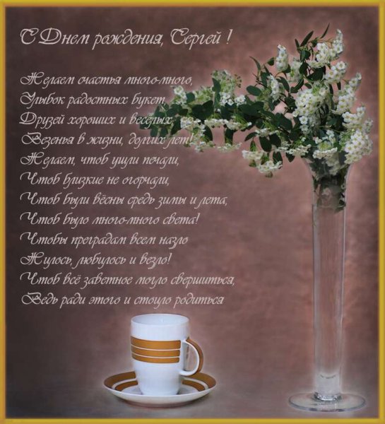 С днём рождения Сергей
