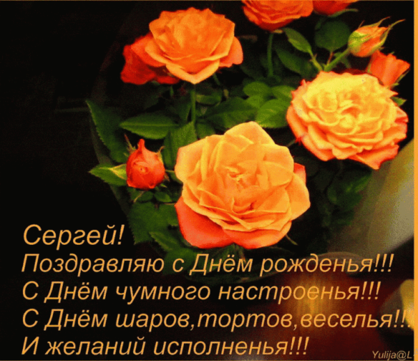 Поздравления с днём рождения сер