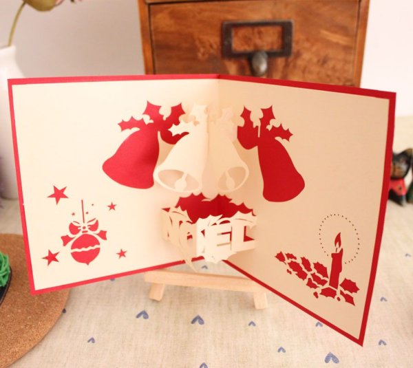 Объемная открытка Рождество