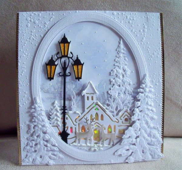 Новогоднее объемное панно