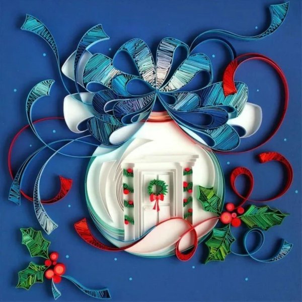 Новогодний квиллинг