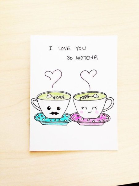 Милые рисуночки для парня открыточки