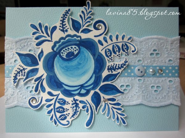 Квиллинг в стиле Гжель