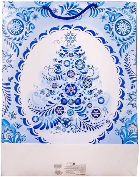 Новогодние украшения в стиле Гжель