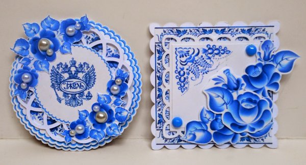 Поделки в стиле Гжель