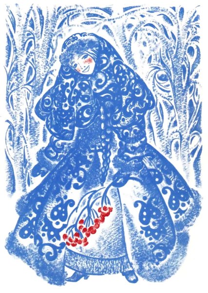 Дед Мороз в стиле Гжель