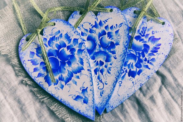 Декупаж в стиле Гжель