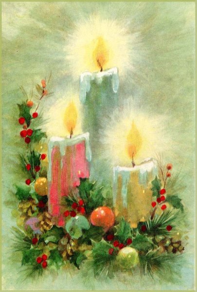 Новогодняя свеча