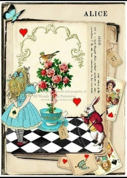 Алиса в стране чудес в Зазеркалье иллюстрации