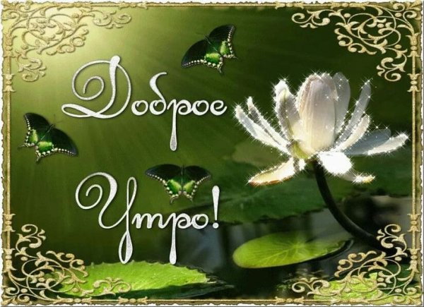 Блестящие открытки с добрым утром