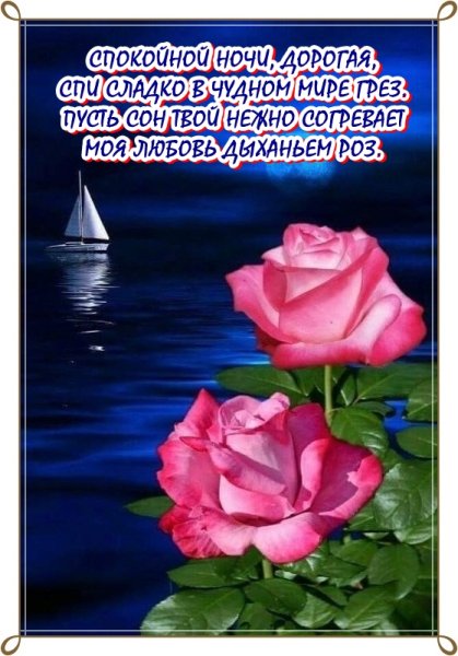 Пожелания спокойной ночи любимой женщине