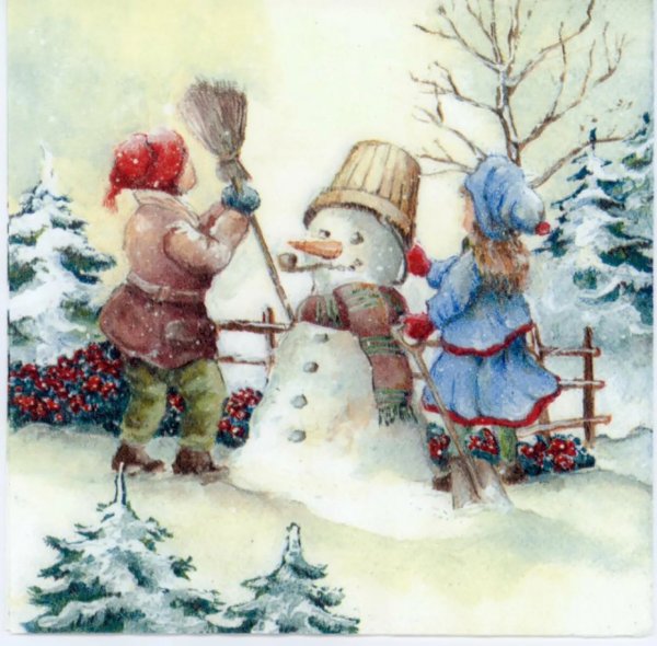 Винтажные новогодние коллажи