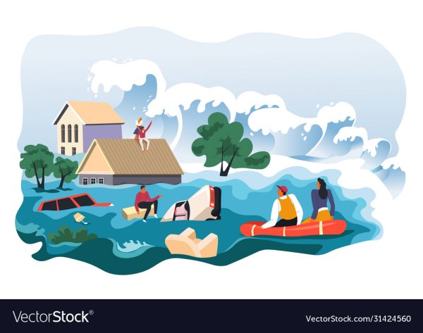 Наводнение вектор