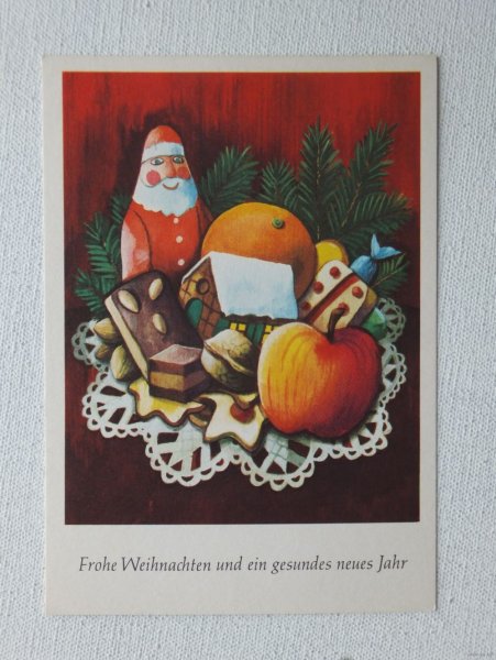 Рождественские открытки ГДР