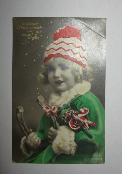 Новый год открытка 20 век