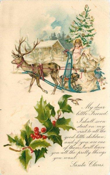 Открытки с Рождеством Христовым старинные