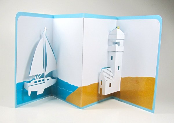 Открытки с объемными элементами