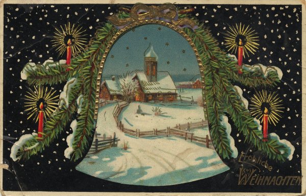 Европейские новогодние открытки