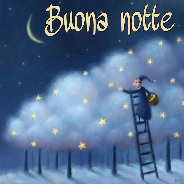 Новогодние открытки buona notte