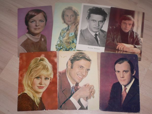 Советские фотооткрытки с актерами