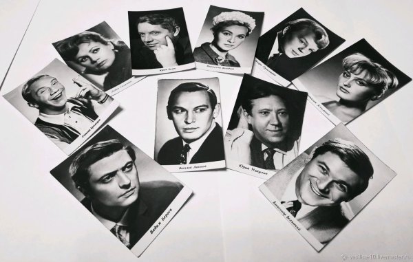 Коллекция открыток с актерами