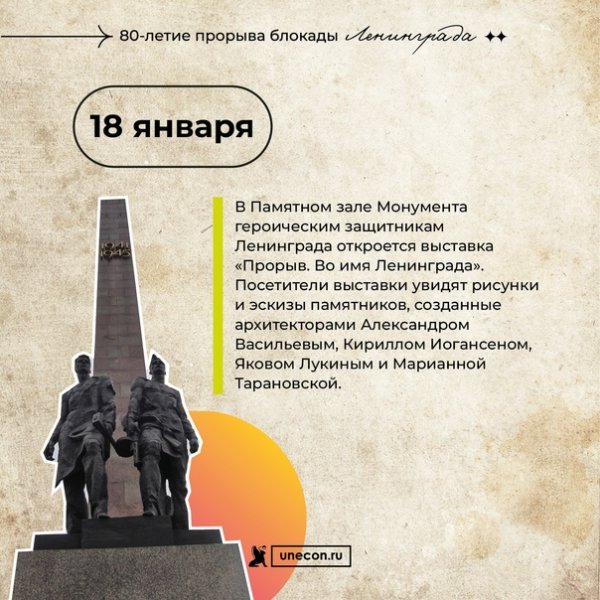 День прорыва блокады Ленинграда 18 января
