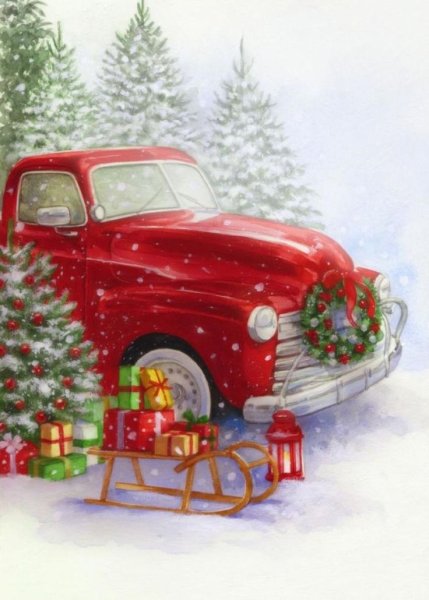 Новогодняя машинка