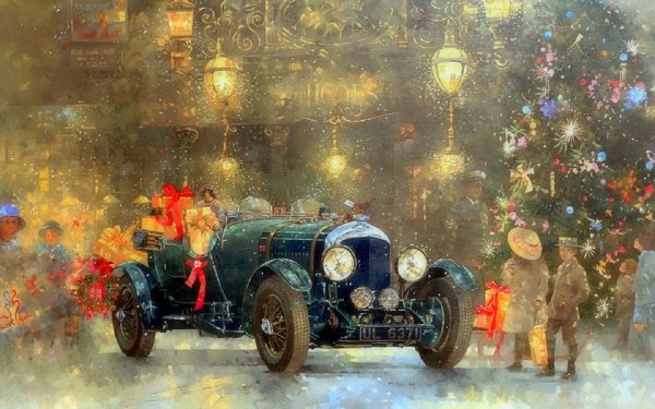 Живопись Питер Миллер ретро автомобили